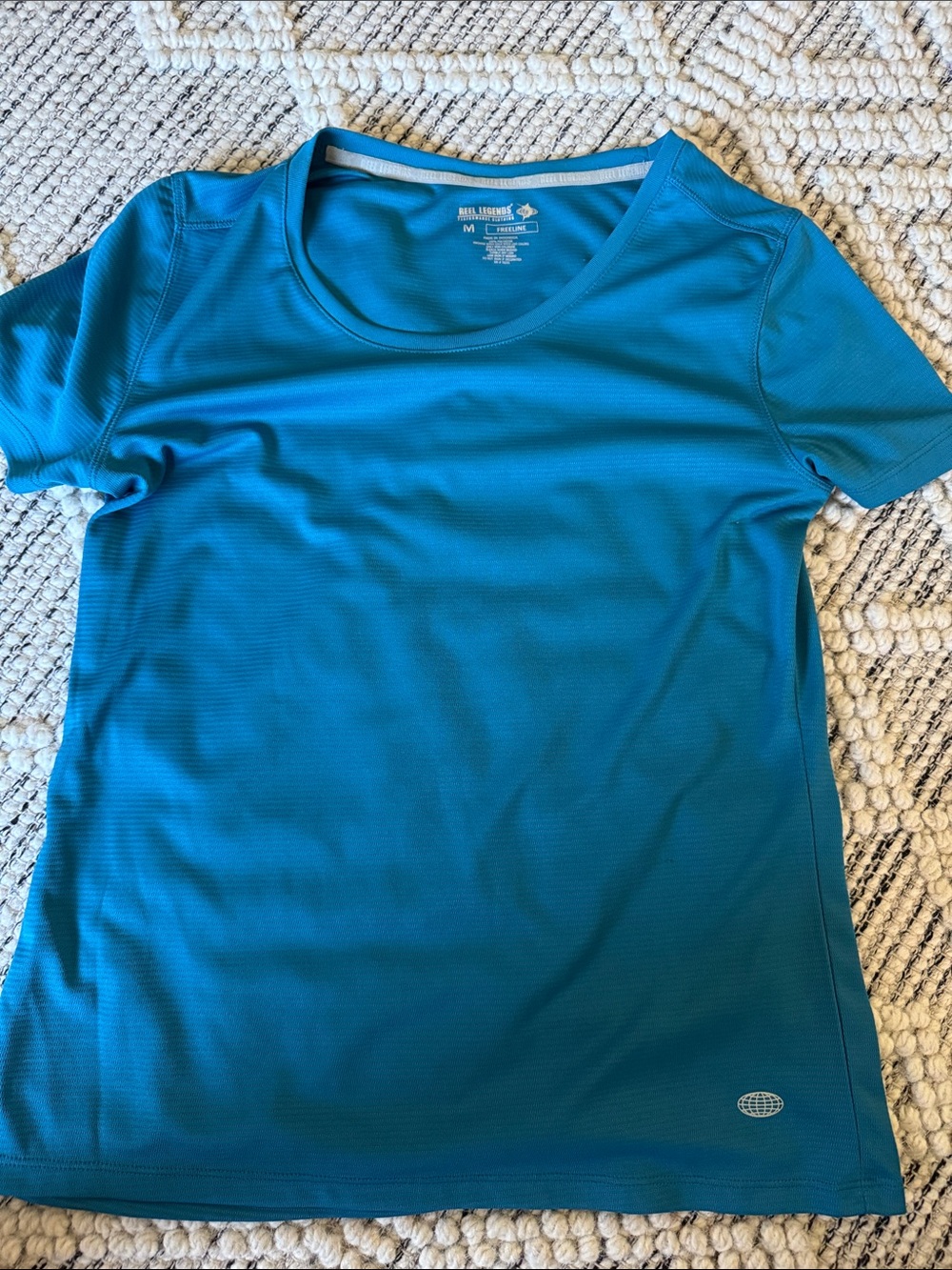 Reel Legends Womens Short Sleeve Performance Tee — Teal